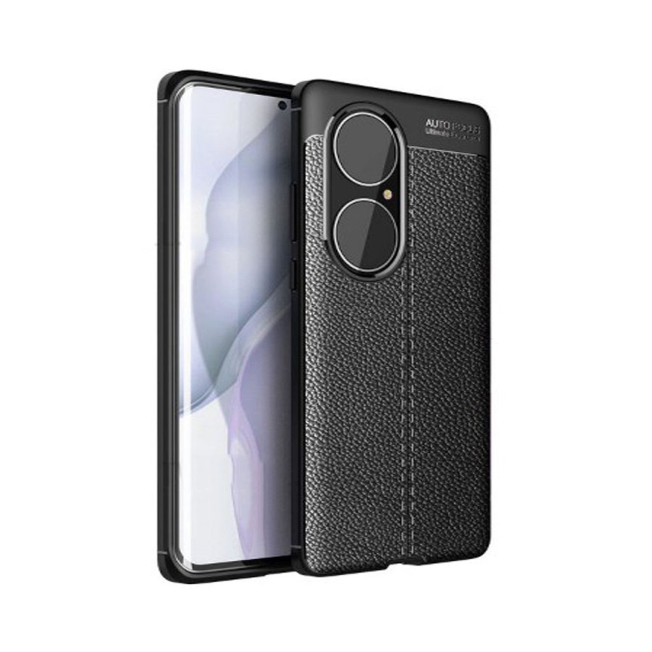 Microcase Huawei P50 Pro Leather Tpu Silikon Kılıf - Siyah