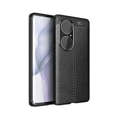 Microcase Huawei P50 Pro Leather Tpu Silikon Kılıf - Siyah