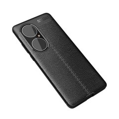 Microcase Huawei P50 Pro Leather Tpu Silikon Kılıf - Siyah