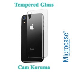 Microcase iPhone XR Arka Kaplama Tempered Glass Cam Koruma