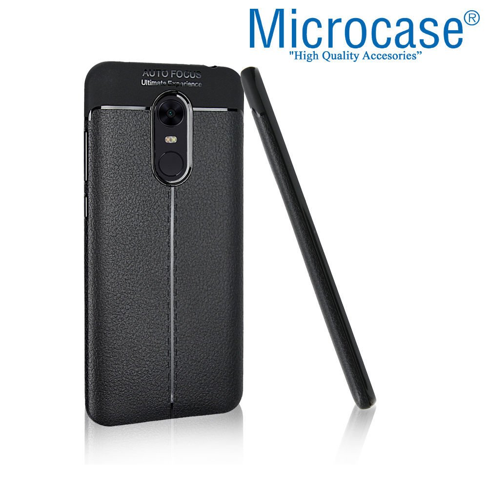 Xiaomi Redmi 5 Plus Leather Tpu Silikon Kılıf +Cam