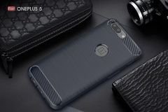 ONEPLUS 5 Brushed Carbon Fiber Silikon Kılıf