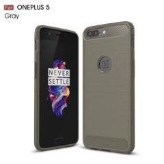 ONEPLUS 5 Brushed Carbon Fiber Silikon Kılıf