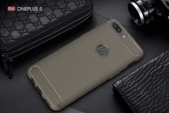ONEPLUS 5 Brushed Carbon Fiber Silikon Kılıf