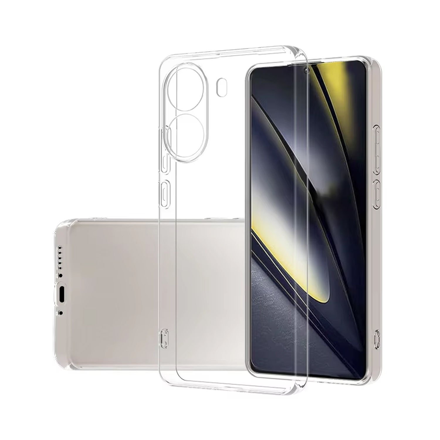 Microcase Xiaomi Poco X7 Pro / Redmi Turbo 4 5G ile Uyumlu Slim Serisi Soft TPU Silikon Kılıf - Şeffaf AL3324