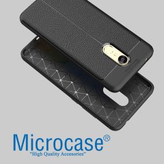 Xiaomi Redmi 5 5.7' Leather Tpu Silikon Kılıf + Tempered Cam