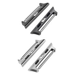 Microcase Apple Watch 42-44-45 mm to 22 mm Çevirici Metal Kordon Kayış Adaptörü Set - AL3135