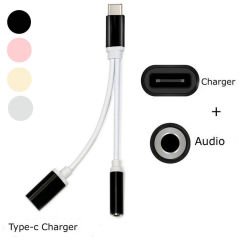 Xiaomi Mi6 2in1 Şarj + Kulaklık Dönüştürücü 3.5 mm jack Adaptör