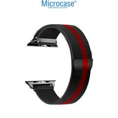 Microcase Apple Watch 42 mm - 44 mm - 45 mm Uyumlu Mıknatıslı Metal Kordon Kayış - KY25-2