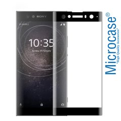 Sony Xperia XA2 Tam Kaplayan Çerçeveli Tempered Ekran Koruyucu