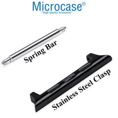 Microcase Apple Watch 42-44-45 mm to 24 mm Çevirici Metal Kordon Kayış Adaptörü Set - AL3136