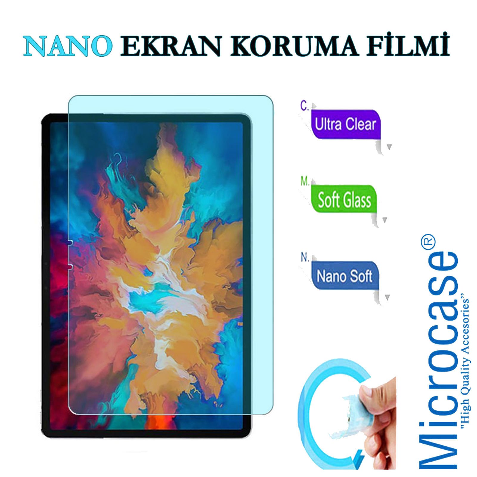Microcase Lenovo Tab P11 Plus Tablet Nano Esnek Ekran Koruma Filmi - MAT