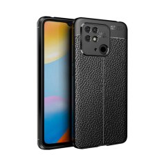 Microcase Xiaomi Redmi 10C Leather Tpu Silikon Kılıf - Siyah