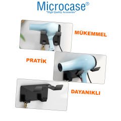 Microcase Paslanmaz Çelik Saç Kurutma Fön Makinesi Tutucu Stand Banyo Organizeri AL4557