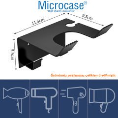 Microcase Paslanmaz Çelik Saç Kurutma Fön Makinesi Tutucu Stand Banyo Organizeri AL4557