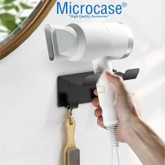 Microcase Paslanmaz Çelik Saç Kurutma Fön Makinesi Tutucu Stand Banyo Organizeri AL4557