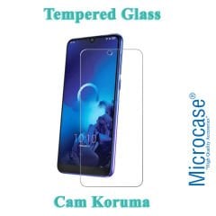 Microcase Alcatel 1SE 2020 Tempered Glass Cam Ekran Koruyucu