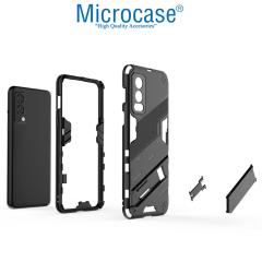 Microcase OnePlus Nord 2 5G Matrix Serisi Armor Standlı Kılıf - Siyah