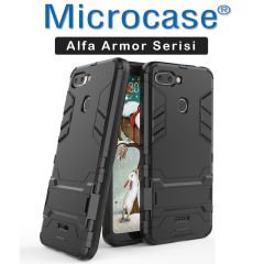 Xiaomi Redmi 6 Alfa Armor Kılıf + Tam Kaplayan Cam
