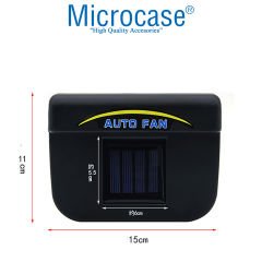 Microcase Auto Cool Güneş Enerjisiyle Çalışan Araç Içi Soğutucu Fan - AL3868