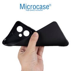 Microcase Xiaomi Redmi Note 12R Pro 6.67 inch Elektrocase Serisi Silikon Kılıf - Siyah AL3340
