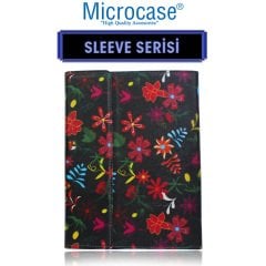 Microcase Samsung Galaxy Tab S6 Lite P610 Sleeve Serisi Desenli Mıknatıs Kapaklı Standlı Kılıf - DS5