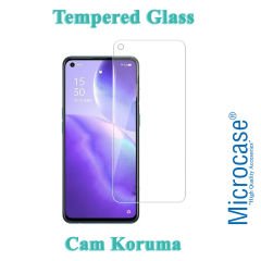 Microcase Oppo Reno 5 5G Tempered Glass Cam Ekran Koruyucu