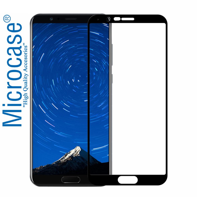 Huawei Honor View 10 Tam Kaplayan Çerçeveli Tempered Ekran Koruma