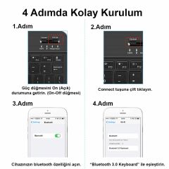 Microcase Huawei MediaPad T5 10.1 inch 2in1 Set Standlı Silikon Kılıf + Bluetooth Klavye - AL8107