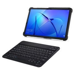 Microcase Huawei MediaPad T5 10.1 inch 2in1 Set Standlı Silikon Kılıf + Bluetooth Klavye - AL8107