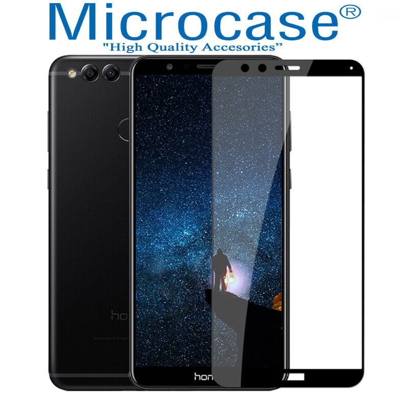 Huawei Honor 7X Tam Kaplayan Çerçeveli Tempered Ekran Koruyucu