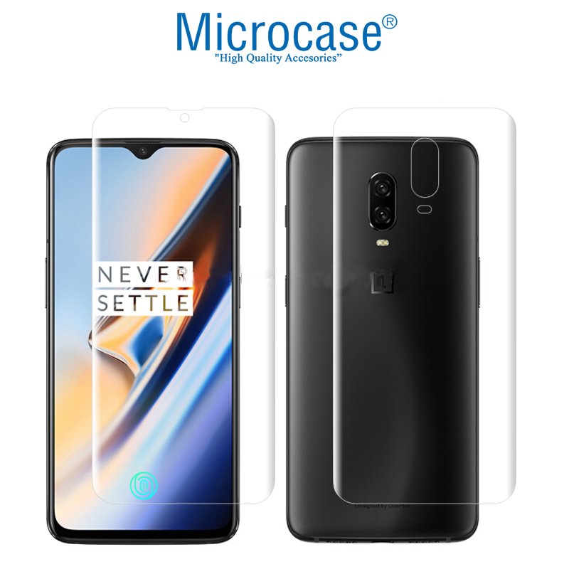 Microcase OnePlus 6T Full Ön Arka Kaplama TPU Soft Koruma Filmi
