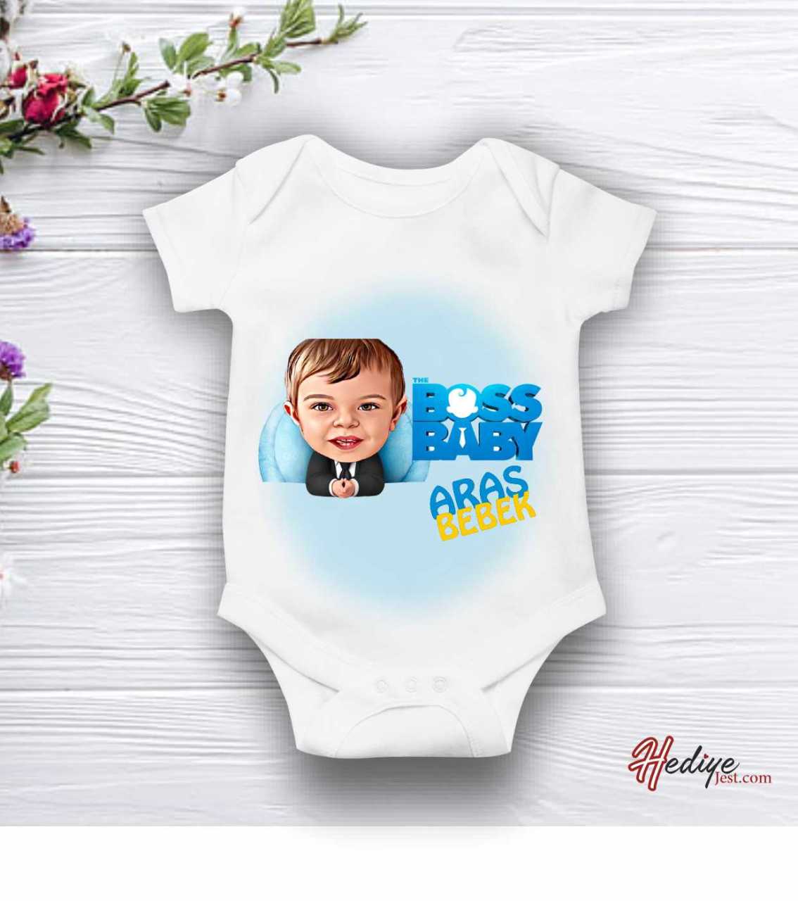 Hediyejest Boss Baby Baskılı Zıbın