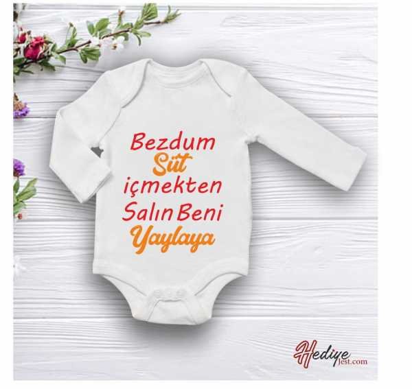 Hediyejest Baskılı Bebek Zıbın