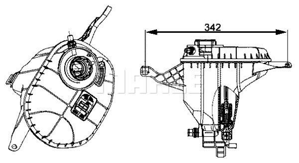 YEDEK SU DEPOSU BMW F01 F02 F10 N52 N53