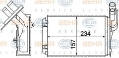 KALORİFER RADYATÖRÜ MEGANE 1-CLIO 1-R19 234x157X42