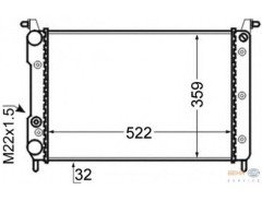 RADYATÖR PALIO 1.2-1.4 522x359x32