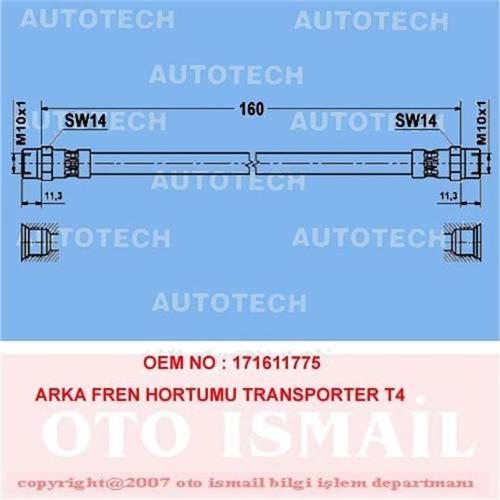 ARKA FREN HORTUMU TRANSPORTER T4