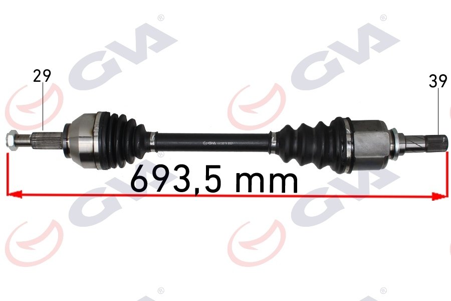 KOMPLE AKS SOL RENAULT TRAFİC 3 1.6 DCİ 14- 693mm