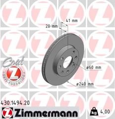 ÖN FREN AYNASI CORSA C 1.0-1.2 16V 01 11 ABS Lİ 240x20x4DLxHAVALI