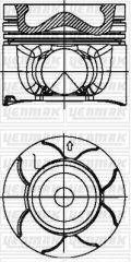 MOTOR PİSTON SEGMAN STANDART MITSUBISHI 86MM