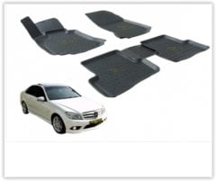 PASPAS 3D X-MAT HAVUZLU MERCEDES W204 C SERİSİ 08-15 SİYAH