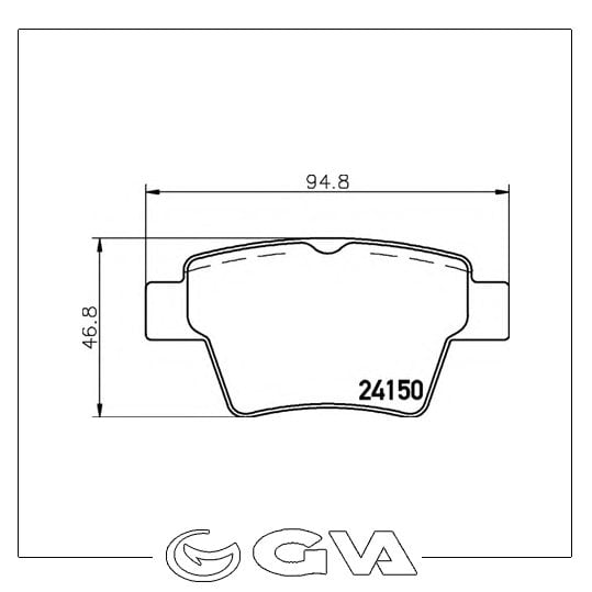 ARKA BALATA P307 00 307 SW 02 307 CC 03 207 06 C4 04 08 KÜÇÜK TİP GDB1620