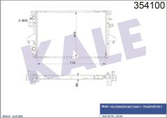 SU RADYATÖRÜ VW TRANSPORTER 5-MULTIVAN 5 1.9TDI 2.0 03-09 MT AC NAC BRAZING 710x470x26