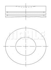 MOTOR PİSTON SEGMAN 0.60 P206-P307-P406-P407-P607-EXPERT-C4-C5 2.0 16V EW10J4-DEW10J4 85.60mm