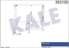 RADYATÖR AUDI A6 2.0TFSI-2.0TDI 05-11 OTOMATİK 677X448X32 AL-PL-BRZ