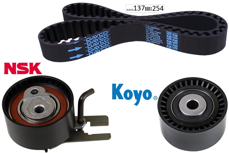 EKSANTRİK GERGİ KİTİ P206-P207-P307-P308-P407-P3008-EXPERT-PARTNER-BERLINGO-JUMPY-C2-C3-C4-C5- XSARA-FOCUS 2-FIESTA 5-VI VOLVO S40-C30-V50-FIAT SCUDO EURO4 1.6 HDI-TDCİ