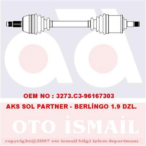 x AKS ÖN SOL PARTNER-BERLINGO 1.8 - 1.9D- XSARA 96