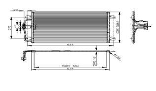 KLİMA KONDENSERİ MEGANE 1 96-03 1.4-1.6-2.0-1.9D 545x391x16