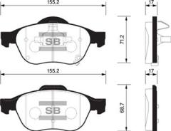 x ÖN BALATA AVENSIS 1.8 VVTI- 2.0 VVTI 01-03 15 lik